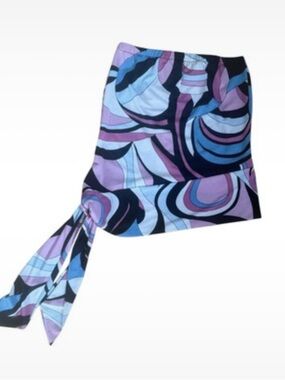 Retro Swirl Print tube top